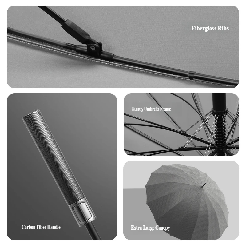 Автоматический зонт из углерод – обзор и цена Golf Umbrella Large