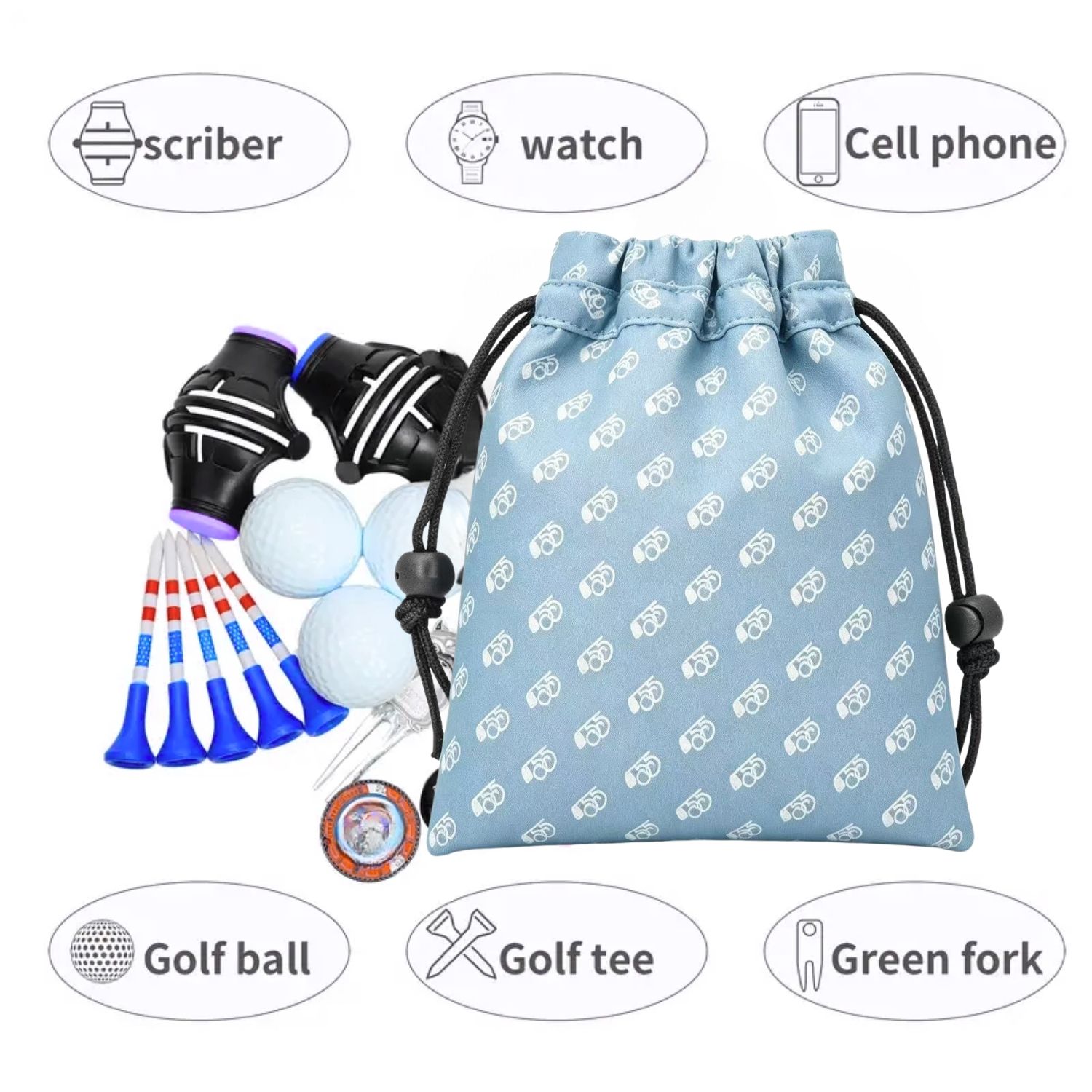 Минималистичная синяя сумка дл – обзор и цена Golf Equipment Drawing